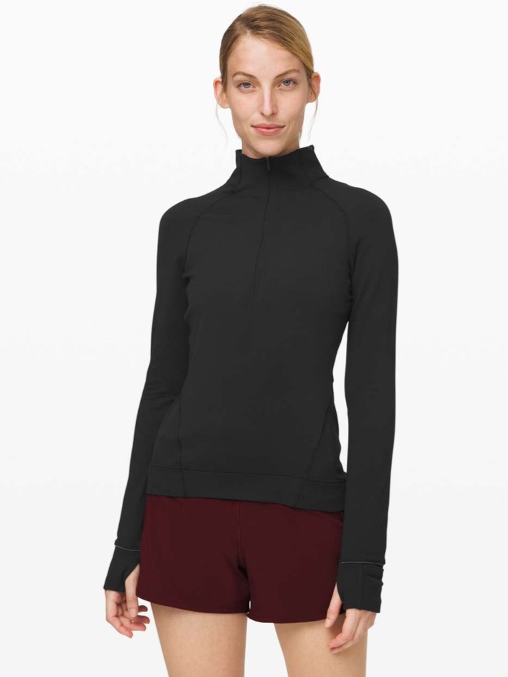 lululemon athletica Outun The Elements 1/2 Zip - Black